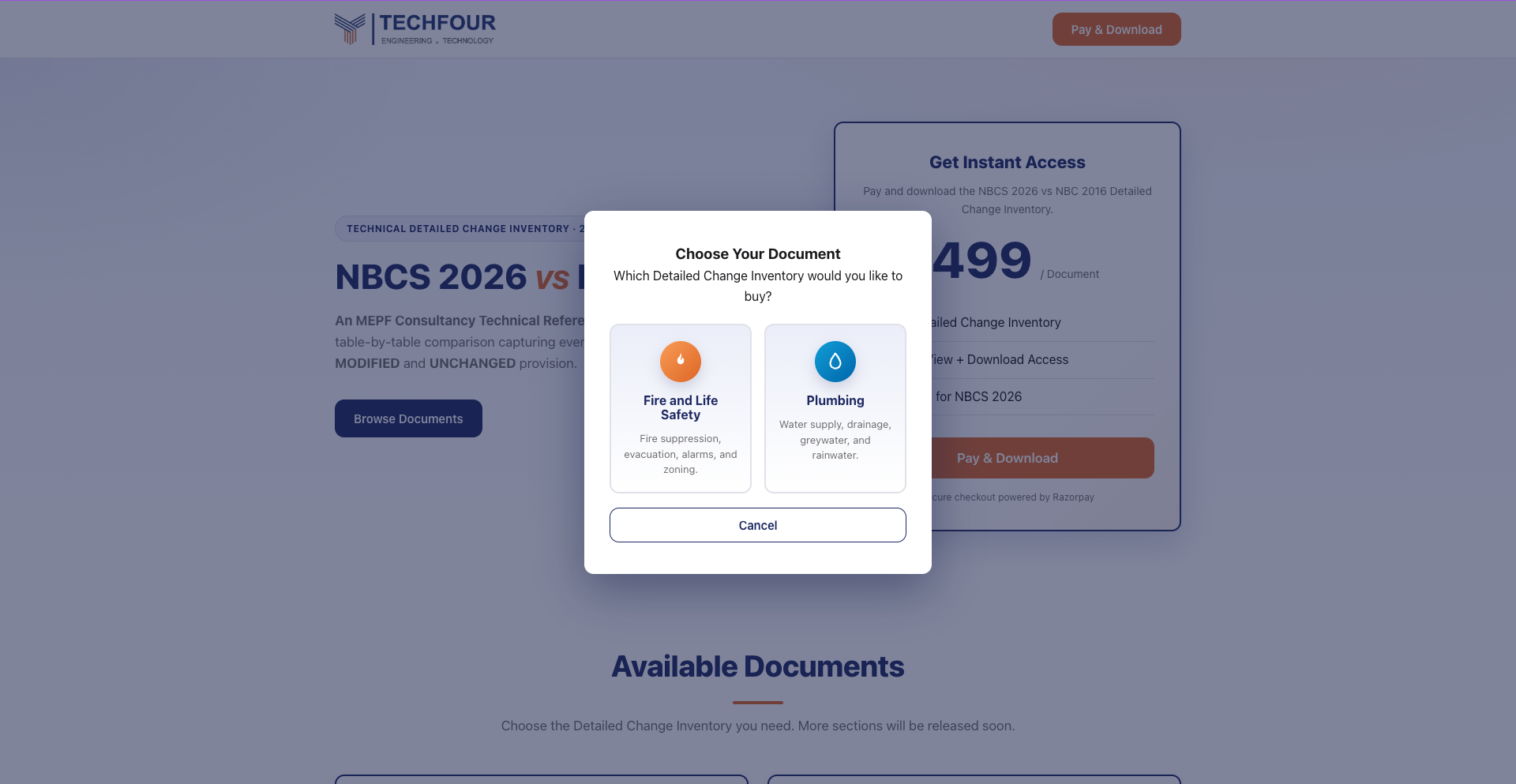 Step 2 — Choose your document