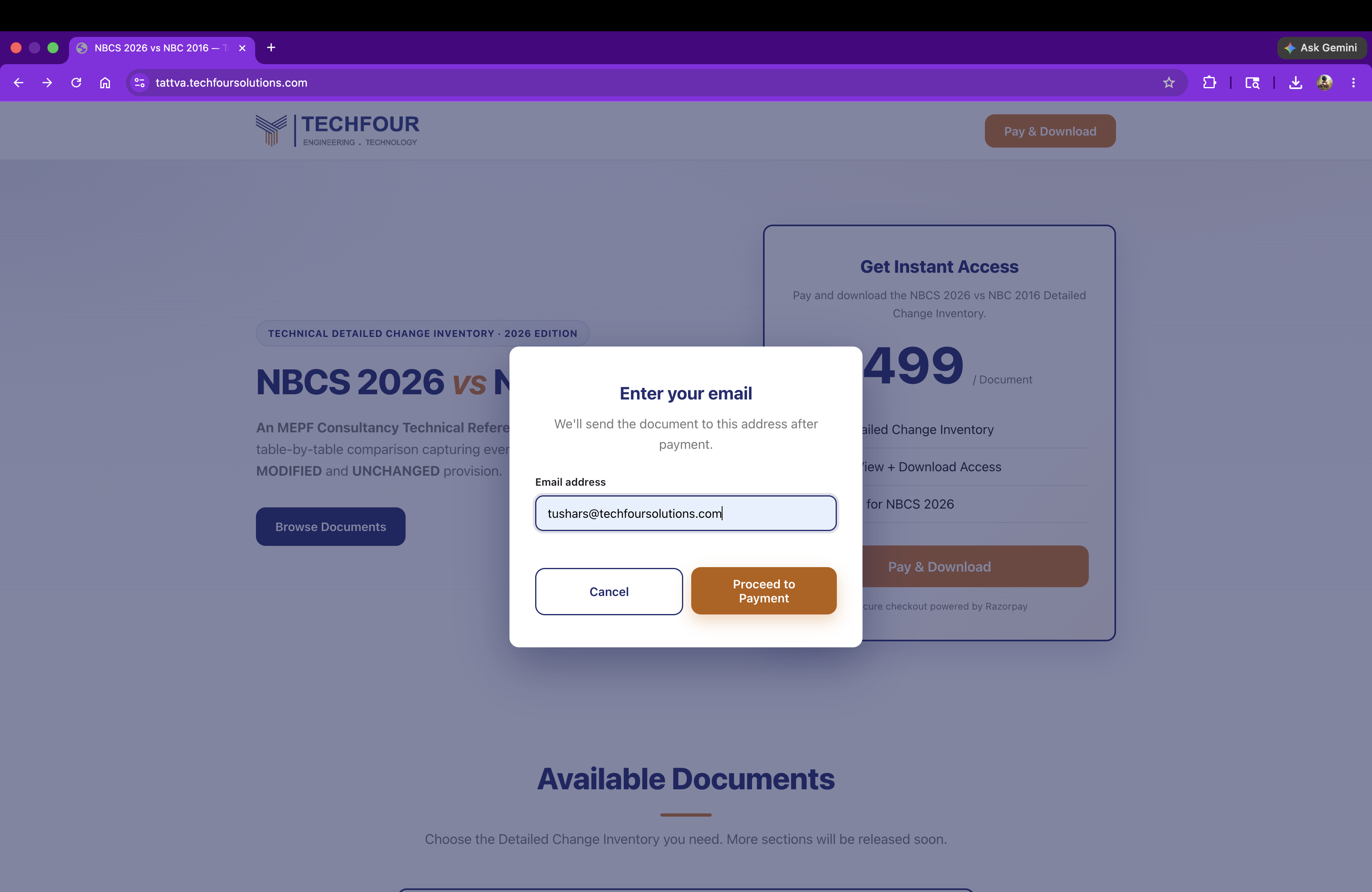Step 3 — Enter your email