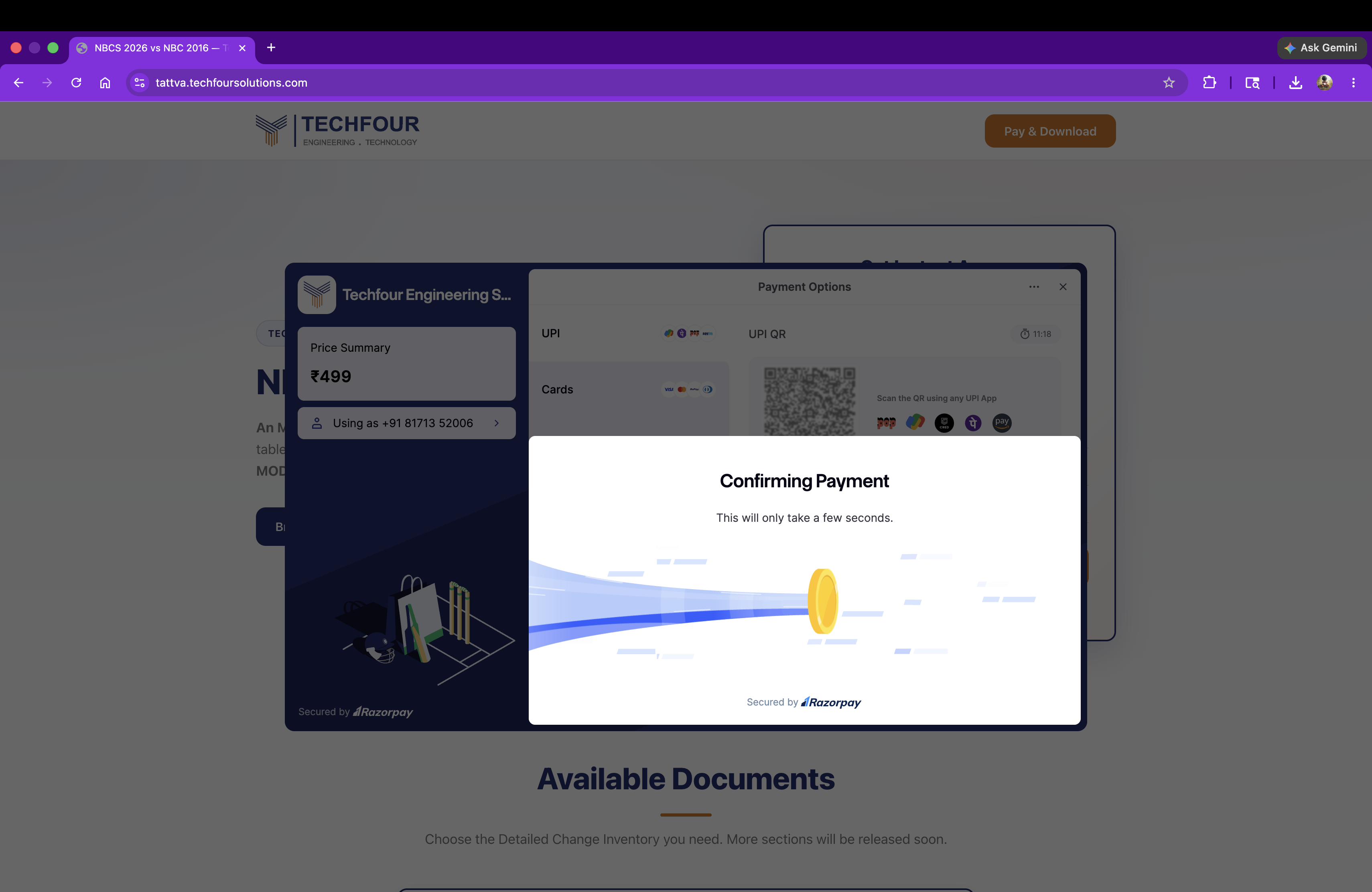 Step 6 — Confirming payment