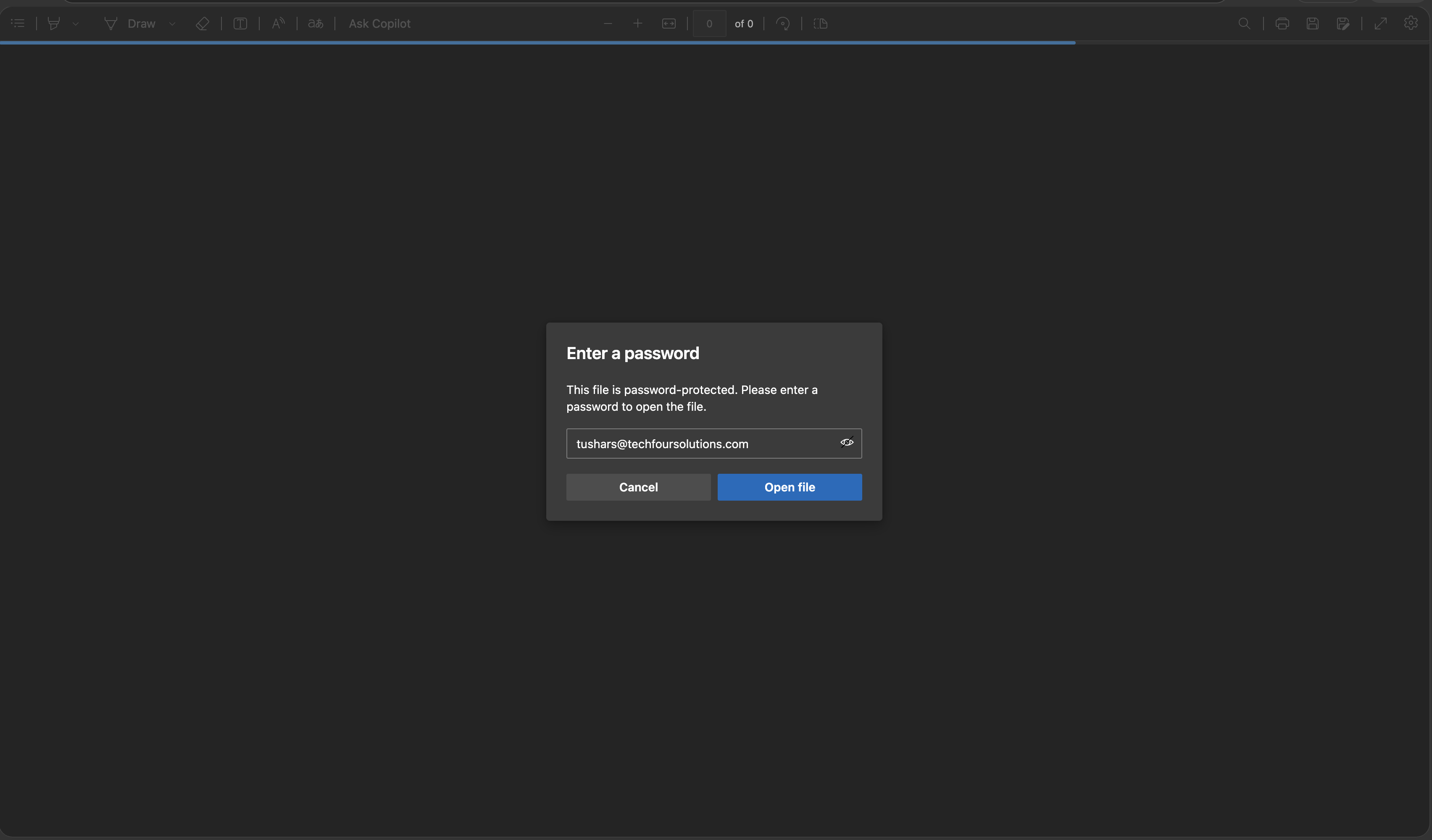 Step 10 — Enter PDF password